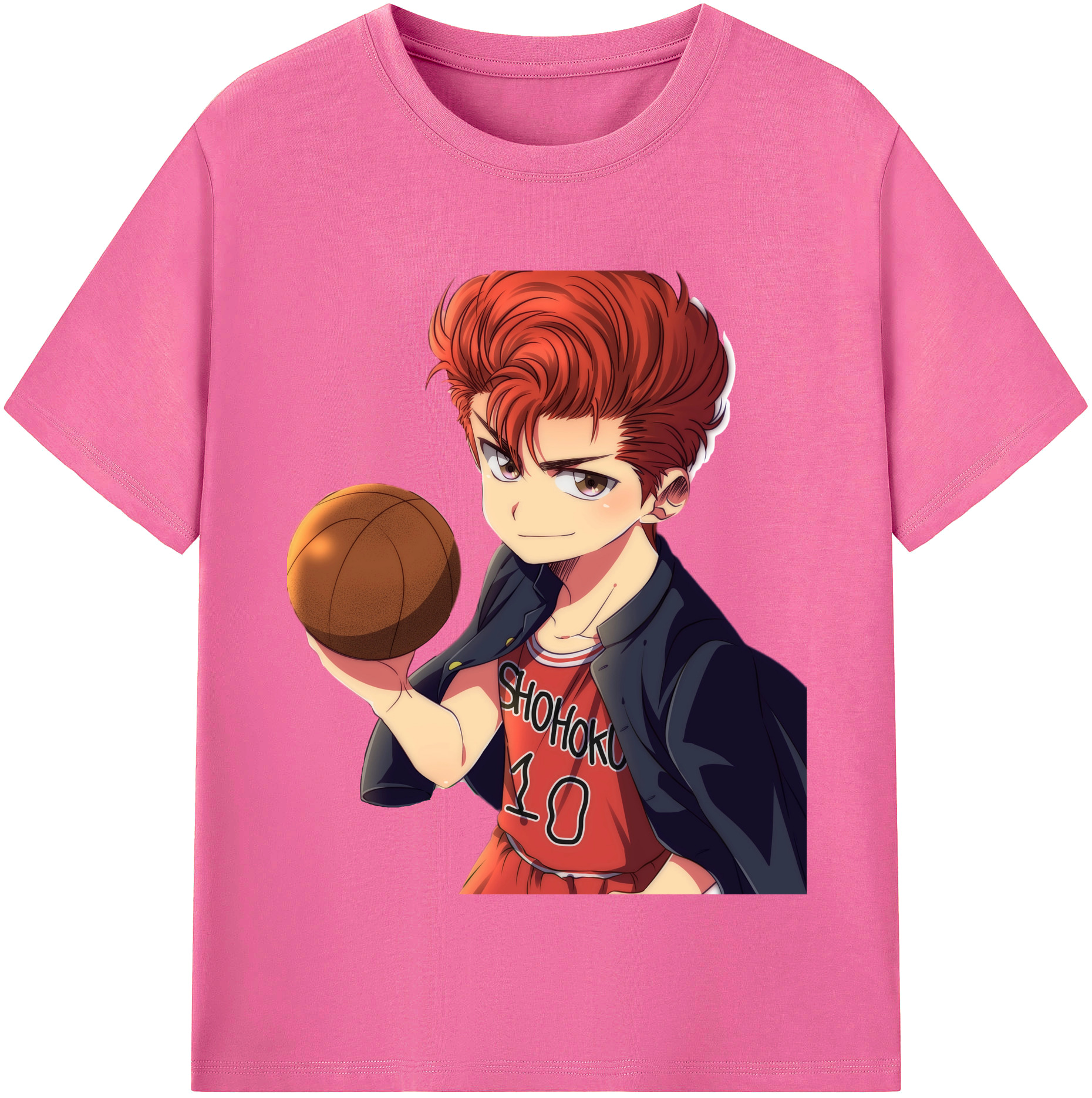 （画像用） SLAM DUNK／スラムダンク レディースカジュアルプリントTシャツ（綿100％）